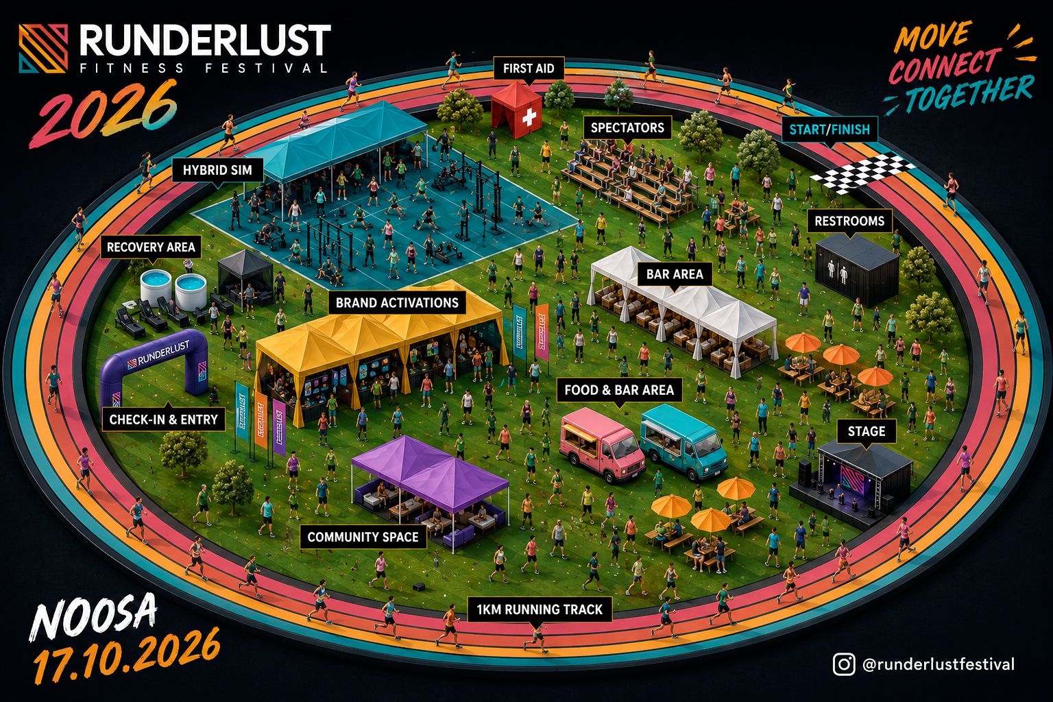 Runderlust Festival Map — Sunshine Coast 17.10.2026